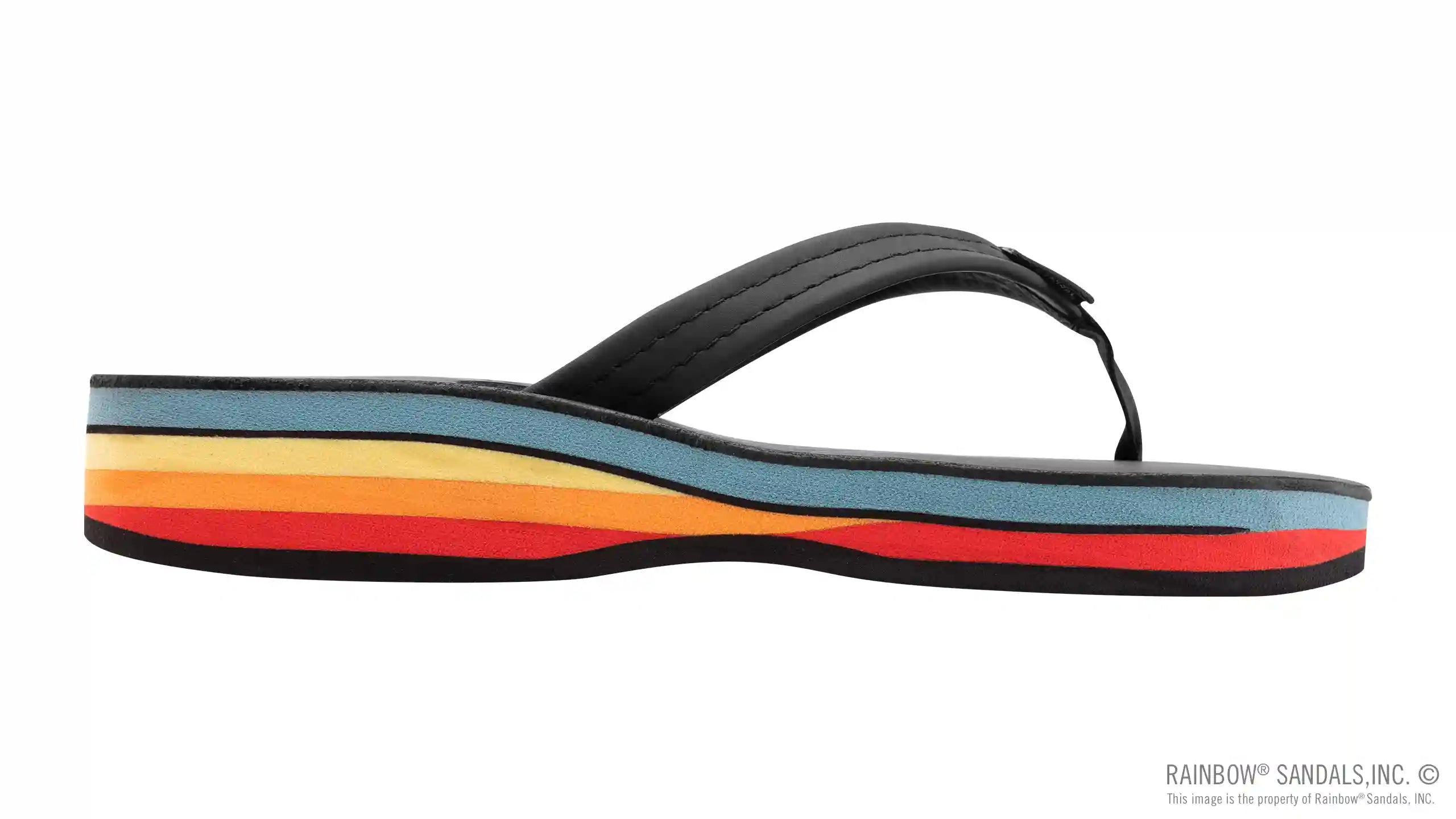 Four Layer Leather Wedge with a 3/4 Leather Strap - Image 4