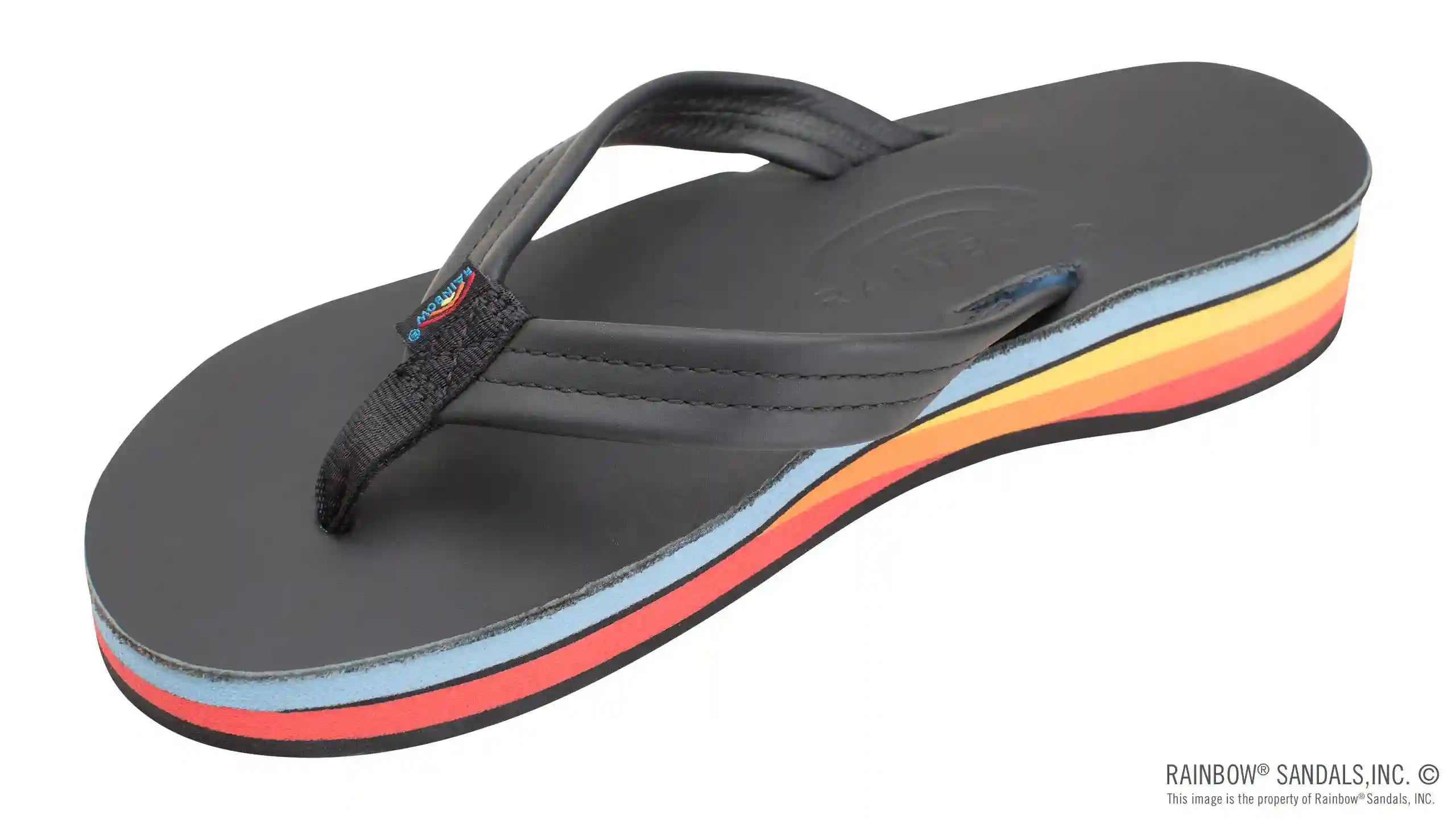 Four Layer Leather Wedge with a 3/4 Leather Strap - Image 6