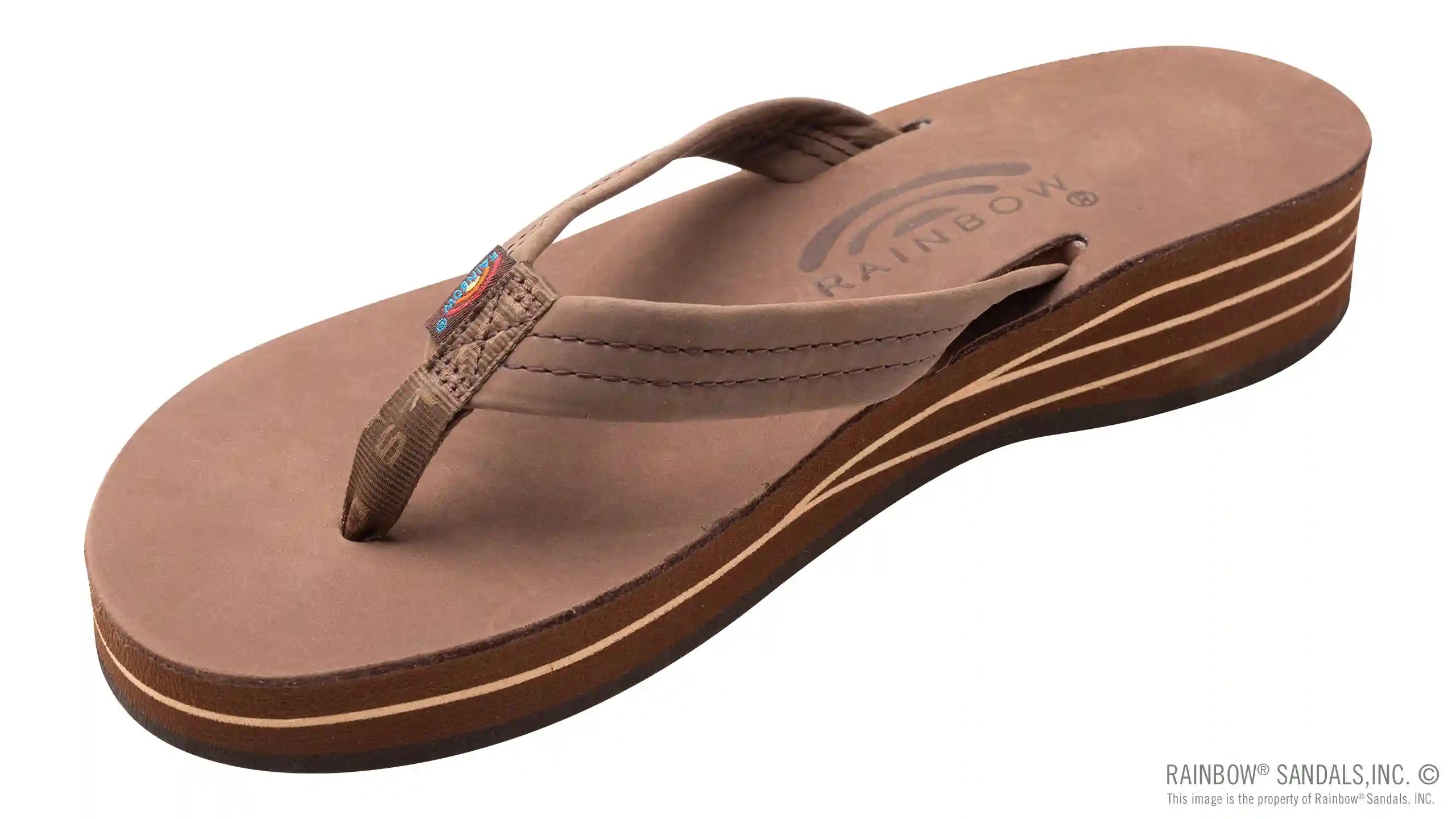 Four Layer Leather Wedge with a 3/4 Leather Strap - Image 16