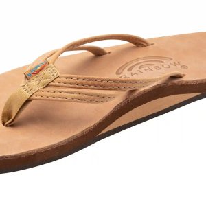 The Sandpiper - Luxury Leather Single Layer Arch Support with 1/3 Double Narrow Strap