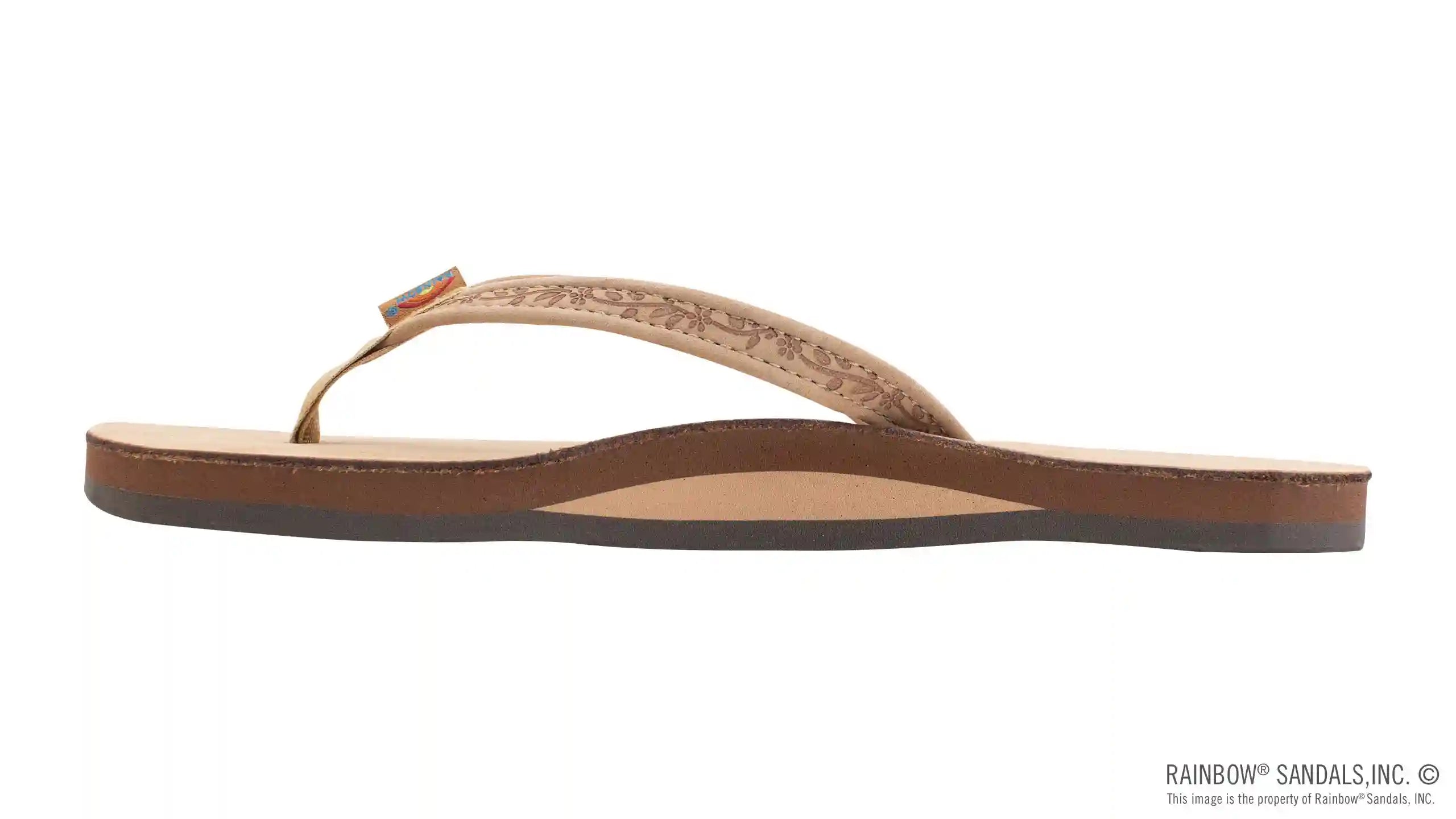 Las Flores - Single Layer Premier Leather with a Floral 1/2 Narrow Strap - Image 7