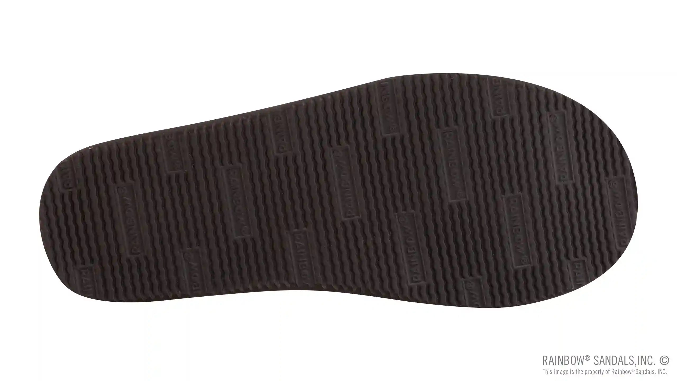 Premier Leather Top Sole Single Layer Arch Cross Strap Flat Stitch Slide - Image 5