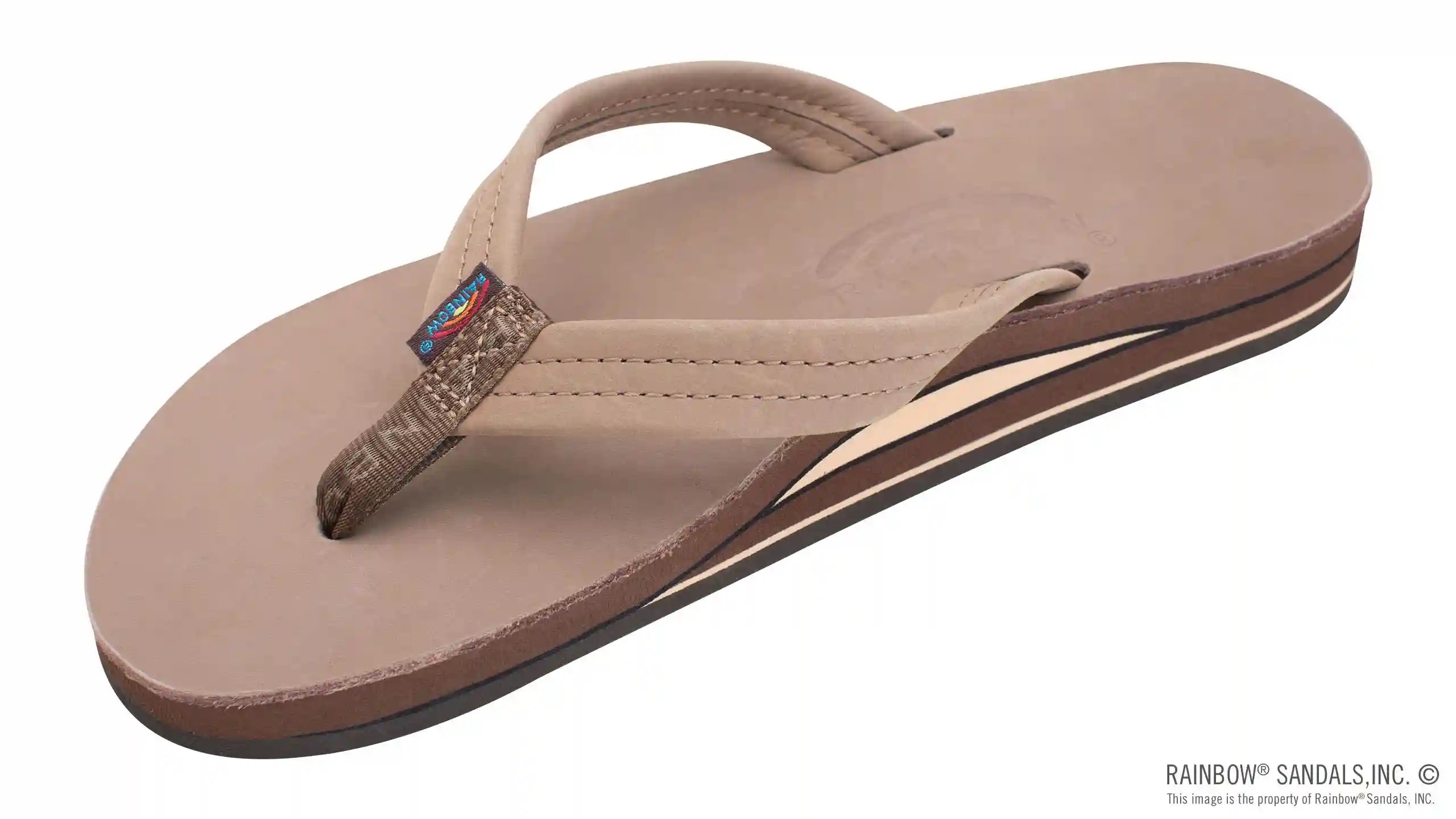 Double Layer Arch Support Premier Leather 3/4' Medium Strap