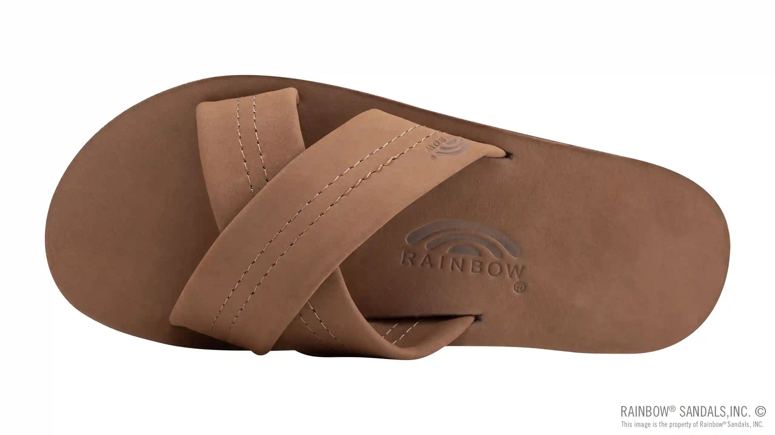 Premier Leather Double Layer Arch Cross Strap Rolled Stitch - Image 3