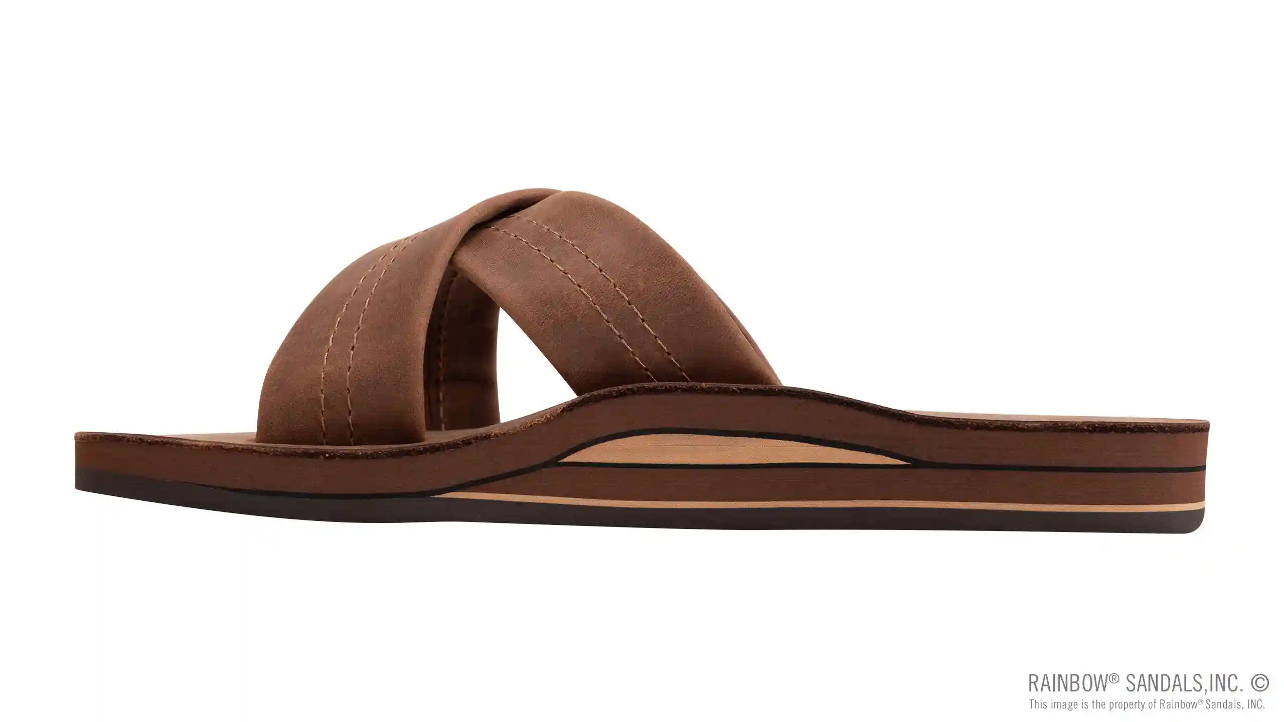 Premier Leather Double Layer Arch Cross Strap Rolled Stitch - Image 17