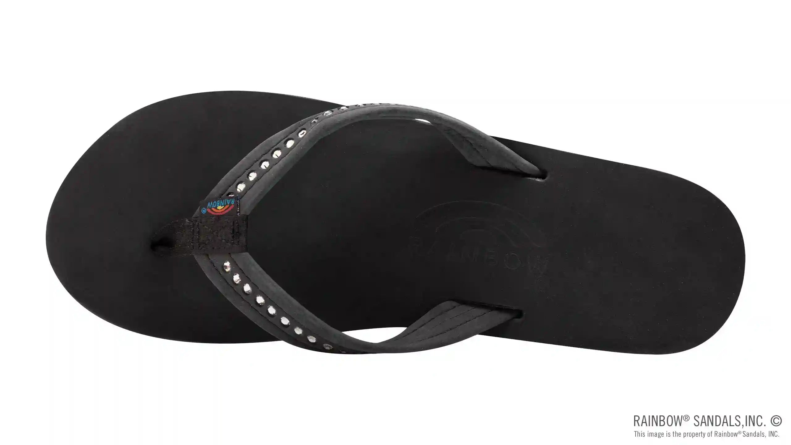 Four Layer Leather Wedge - 3/4 Strap with Crystals - Image 13