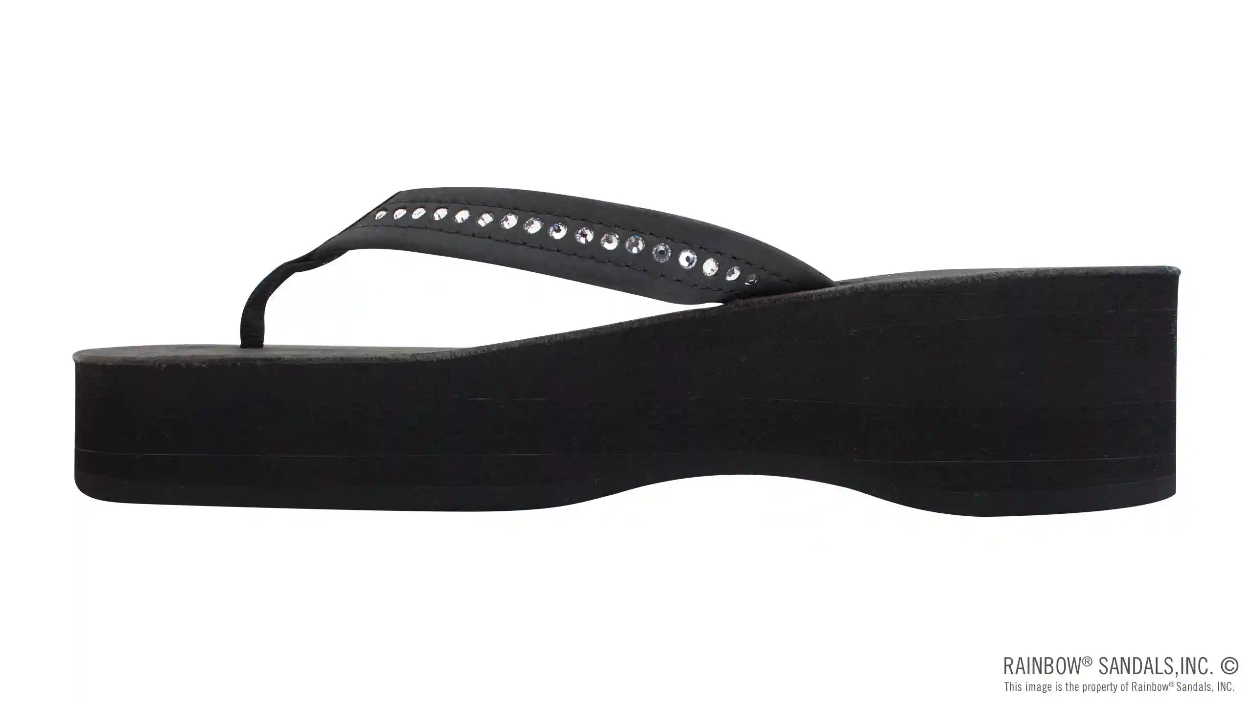 Six Layer Leather Wedge - 3/4 Strap with Crystals - Image 22