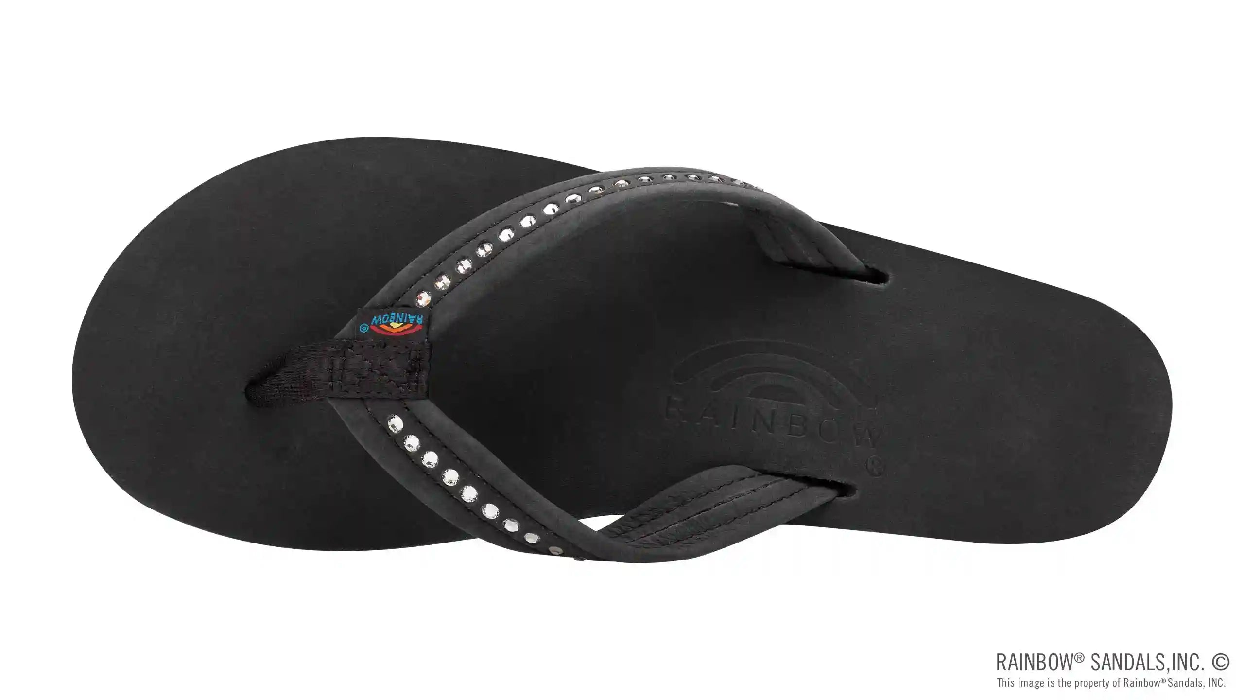 Crystal Collection - Double Layer Arch Support Leather 3/4 Medium Strap w/ Crystals - Image 13