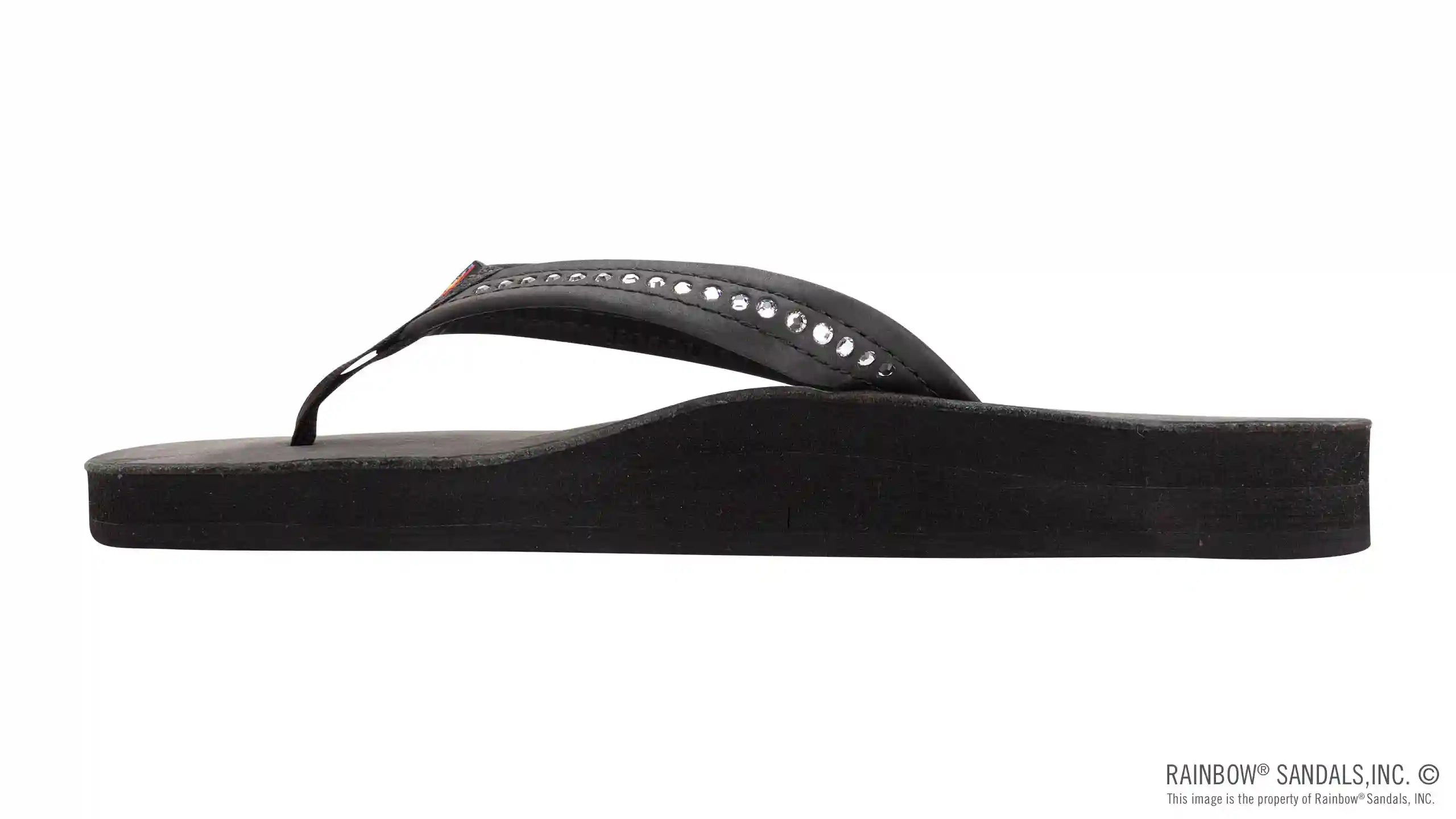 Crystal Collection - Double Layer Arch Support Leather 3/4 Medium Strap w/ Crystals - Image 22