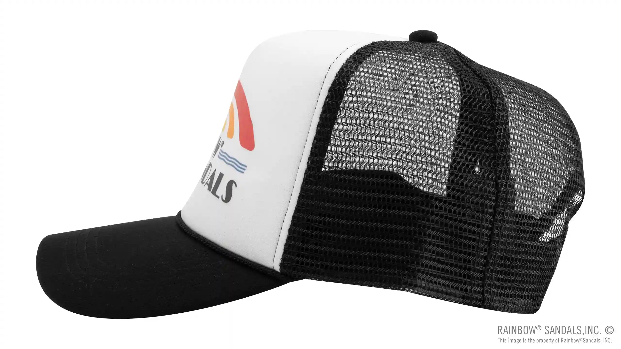 Rainbow Trucker Hat - Vintage Logo - Image 8