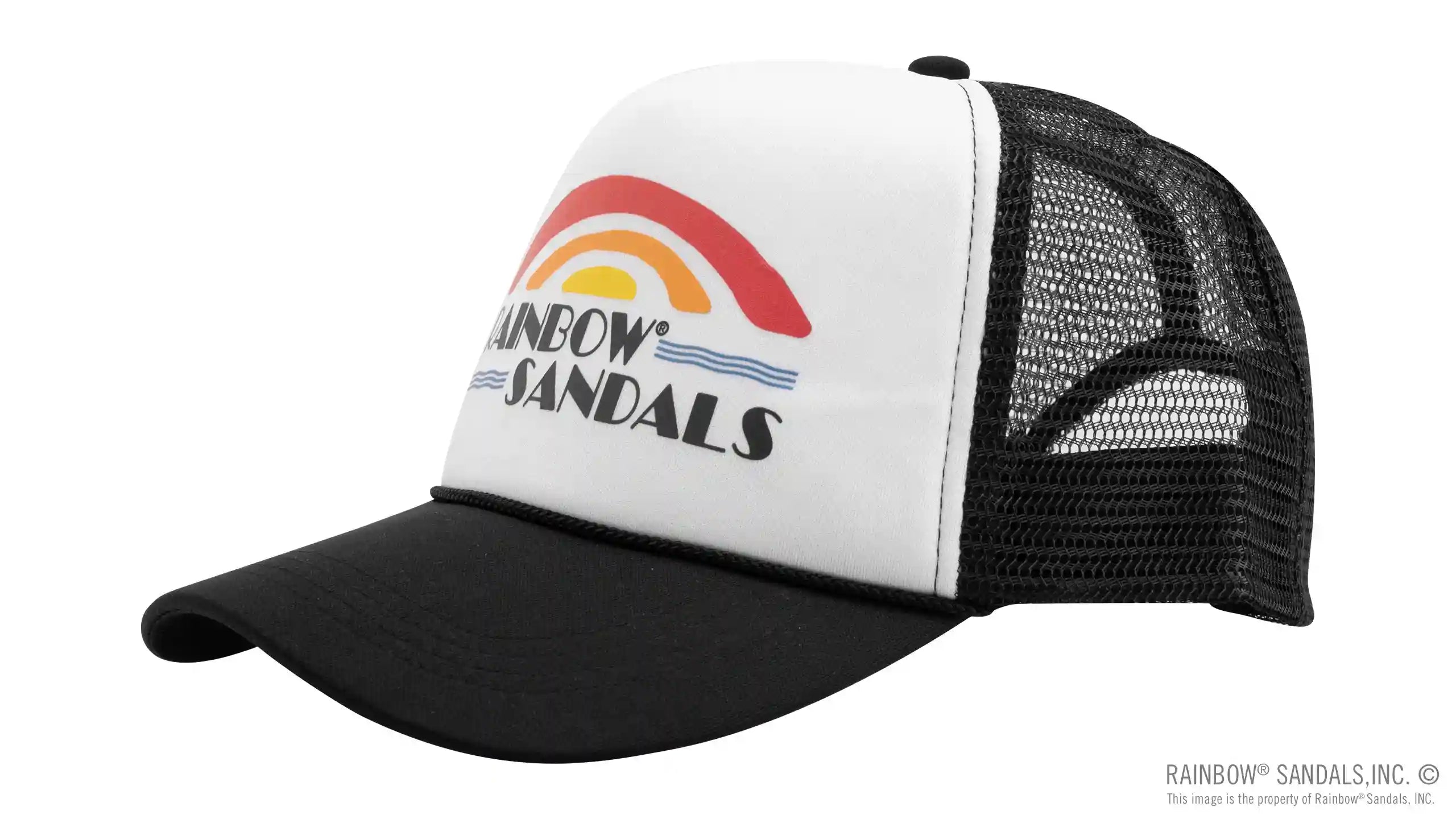 Rainbow Trucker Hat - Vintage Logo - Image 6