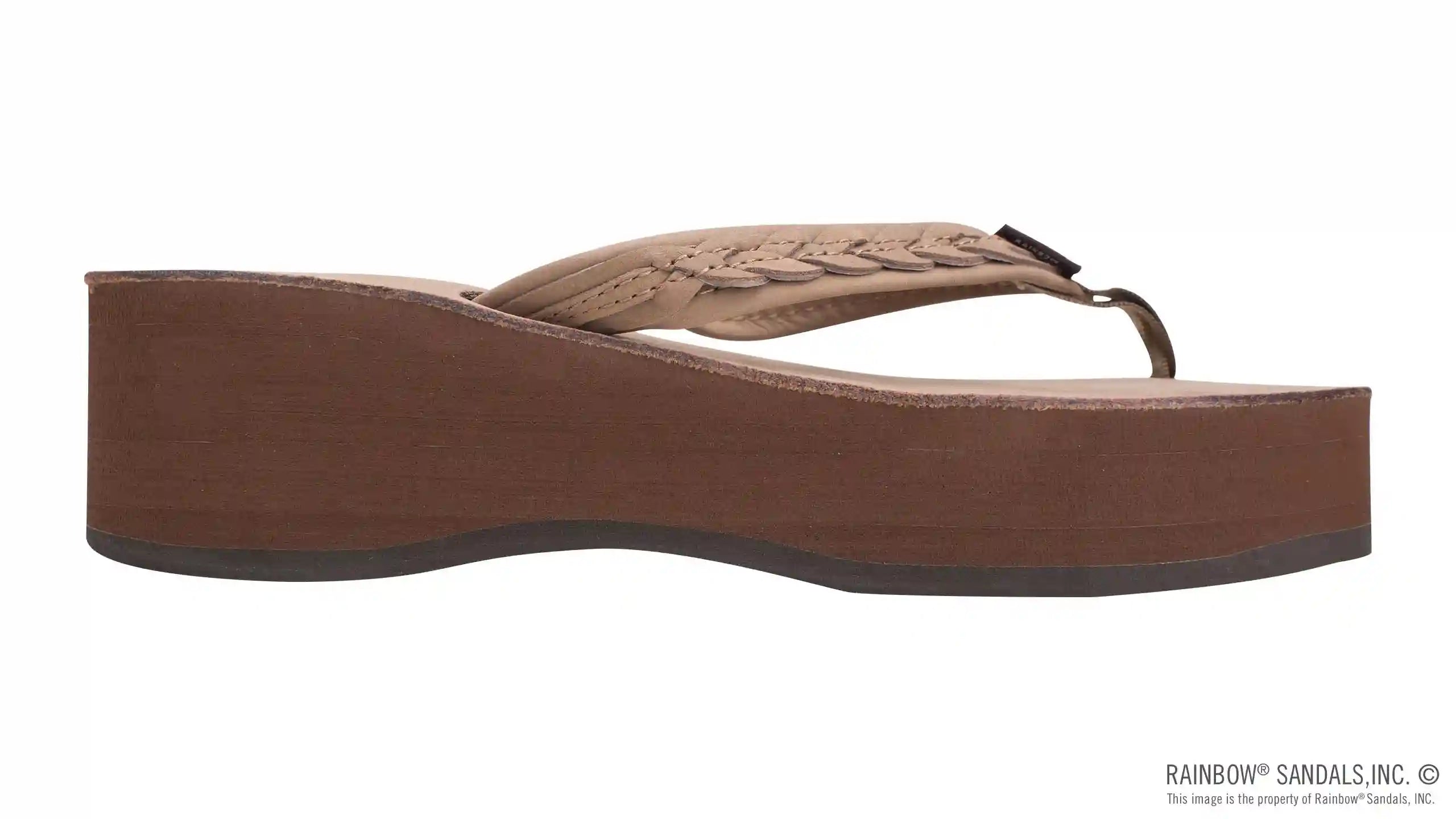 Madison Six Layer Wedge with a 3/4 Medium Braided Strap - Image 4