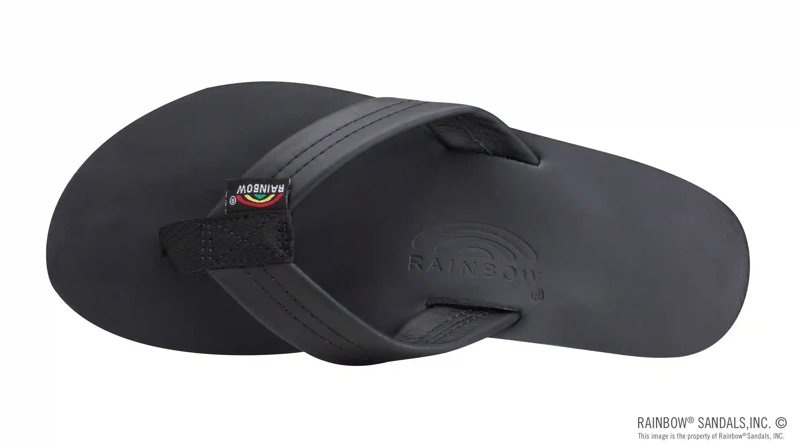 The Rastafarian - Single Layer Classic Black Leather with Rasta Mid Sole - Image 3
