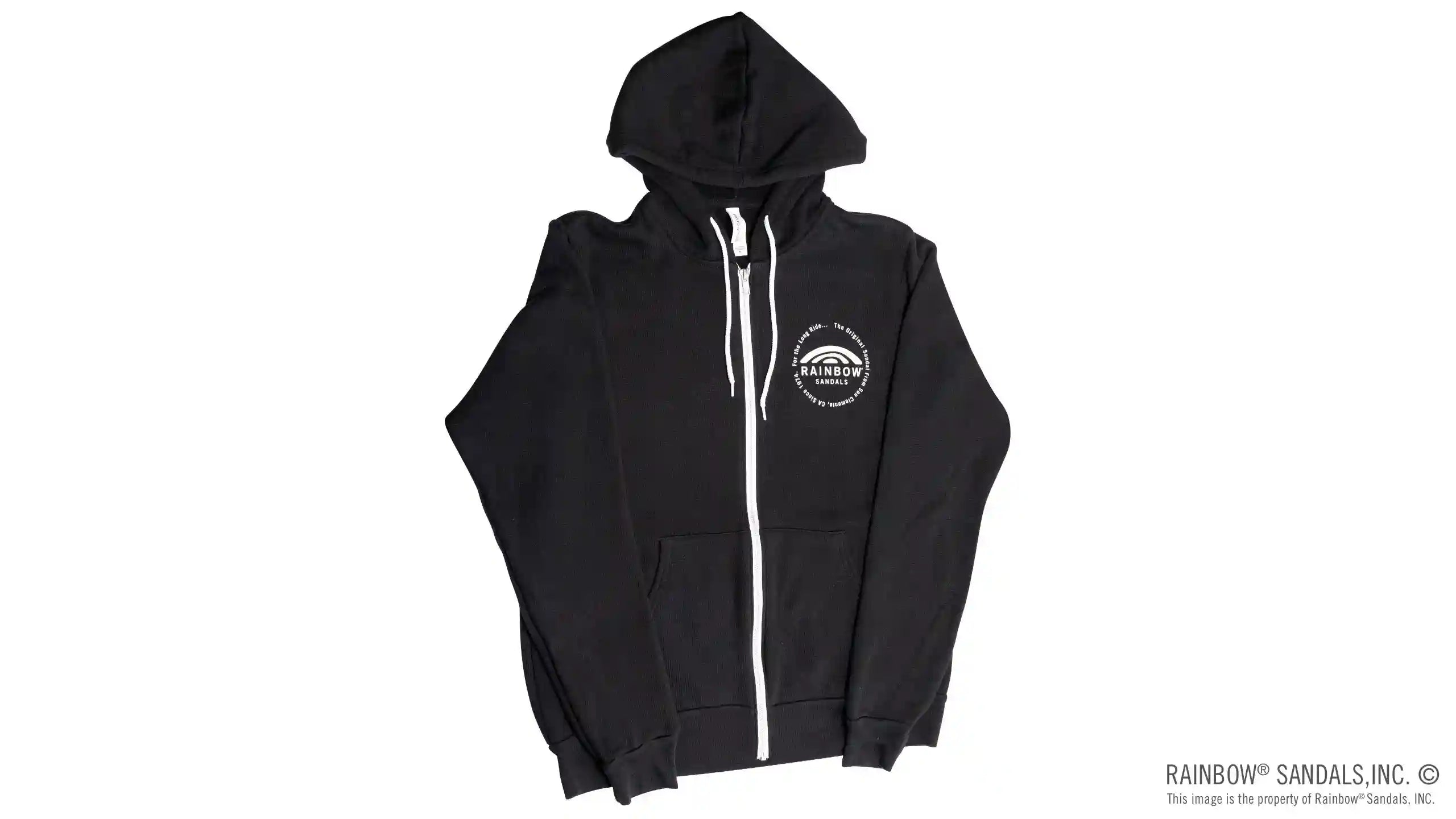 Unisex Sweatshirt with Circle Logo on Front and Back
