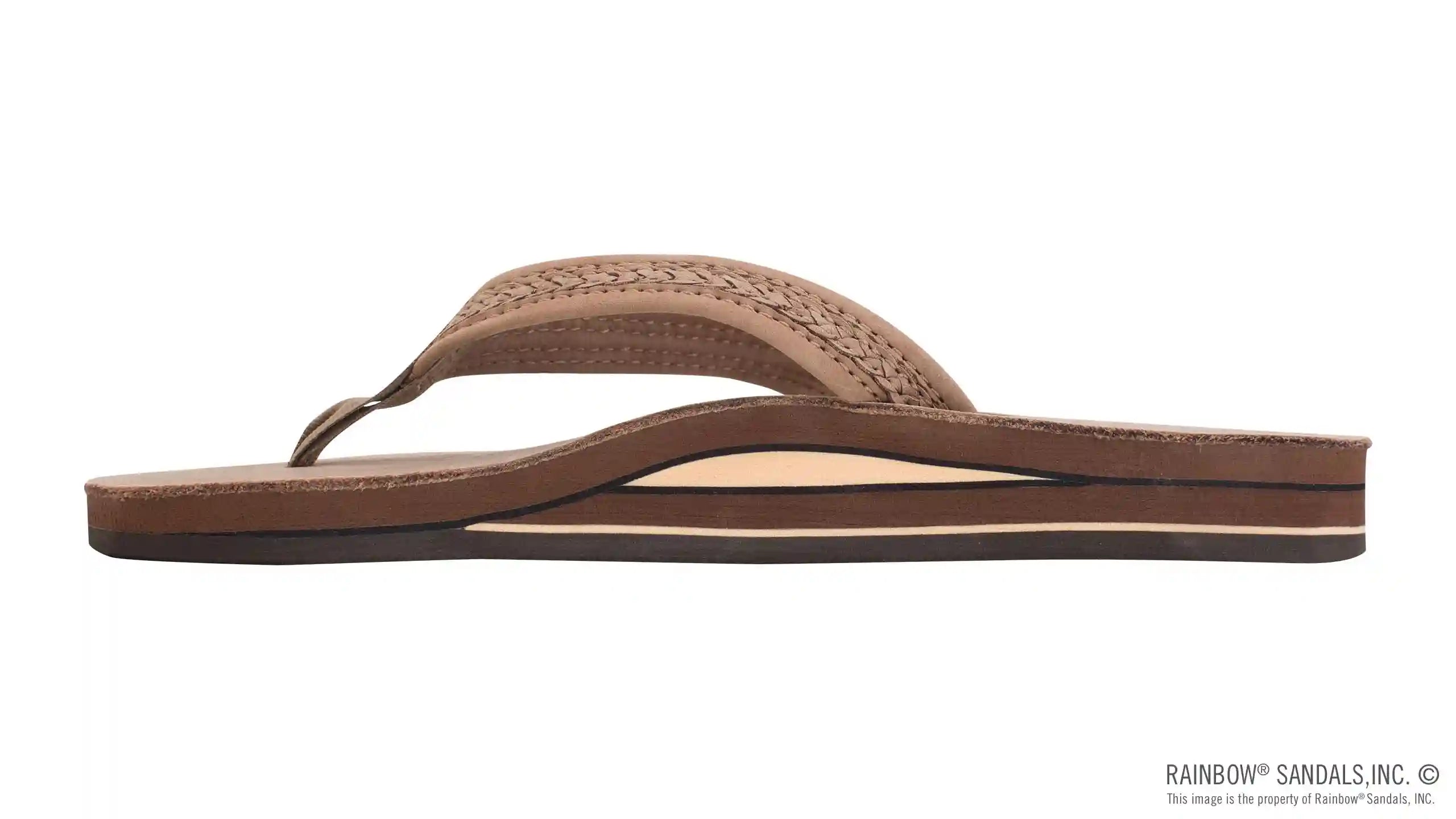 The Willow – Double Layer Arch Support Premier Leather with Inset Double Braided 3/4 Medium Strap - Image 7