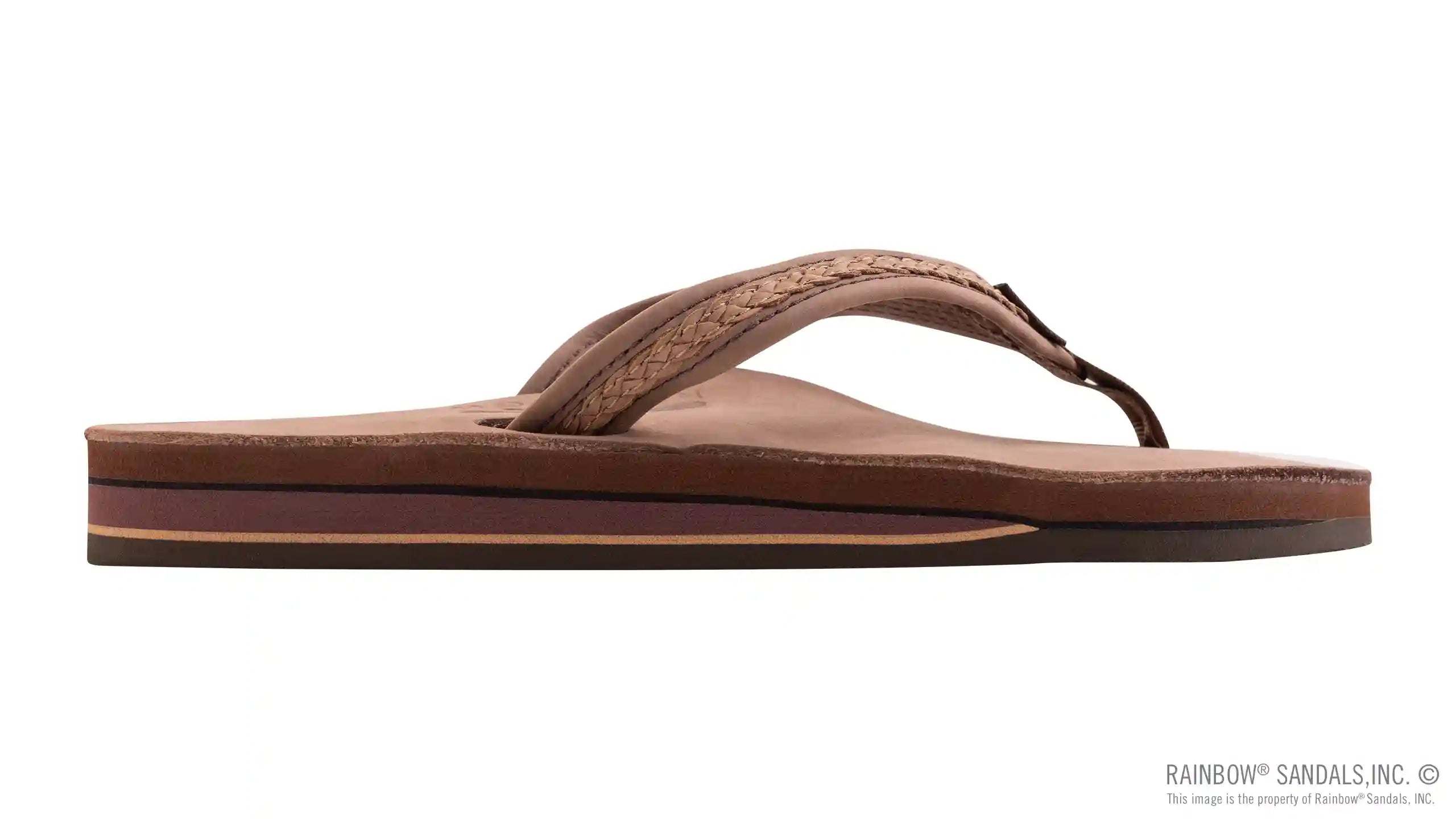 The Willow – Double Layer Arch Support Premier Leather with Inset Double Braided 3/4 Medium Strap - Image 14